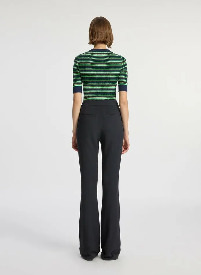 Tees and Tanks Women ALC Fisher Fine Cotton Knit Top Navygreen Multi Tees and Tanks Women ALC Fisher Fine Cotton Knit Top Navygreen Multi
