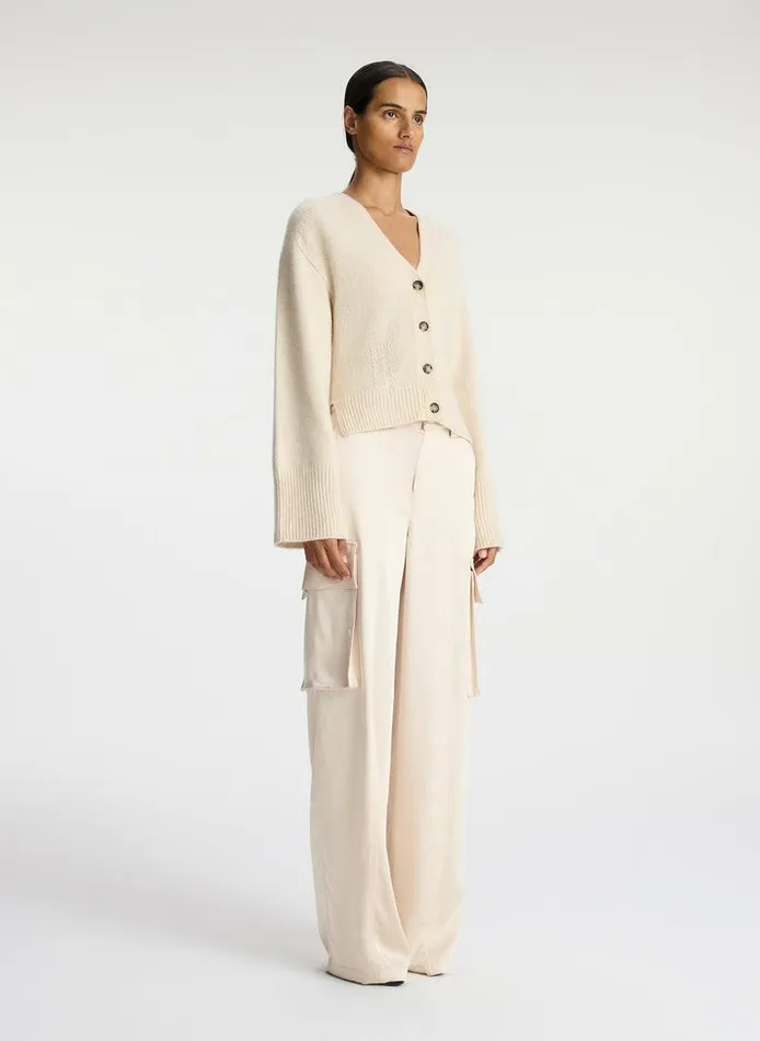 Tees and Tanks Women ALC Henry Cashmere Cardigan Wheat