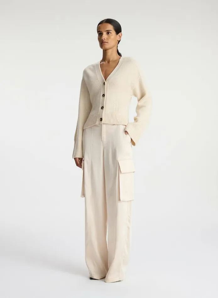 Tees and Tanks Women ALC Henry Cashmere Cardigan Wheat Tees and Tanks Women ALC Henry Cashmere Cardigan Wheat