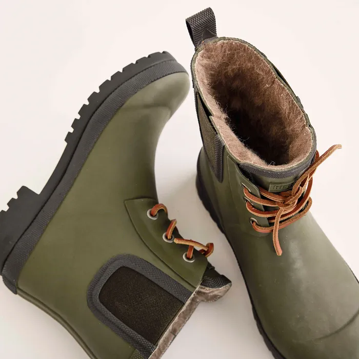 Thermo boots rain wool green Green bisgaardshoes KIDS