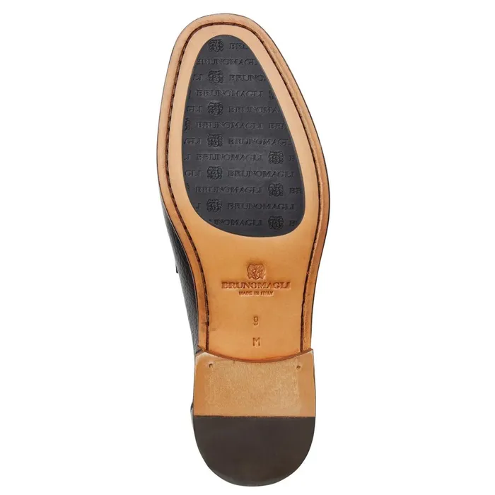 Tonio Slip On Loafer Black Cervo Leather Men Bruno Magli Casual Shoes