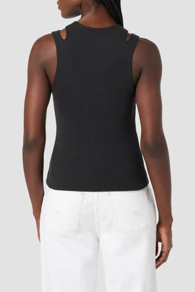 Tops and Sweaters Women Hudson Jeans Cut Out Tank Black Tops and Sweaters Women Hudson Jeans Cut Out Tank Black