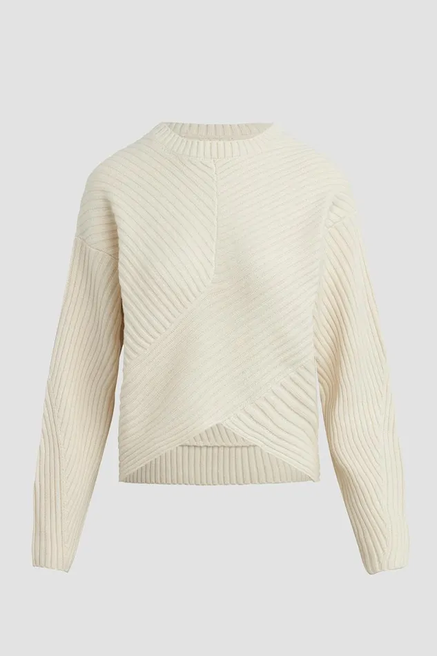 Tops and Sweaters Women Hudson Jeans Front Wrap Sweater White Rabbit Tops and Sweaters Women Hudson Jeans Front Wrap Sweater White Rabbit