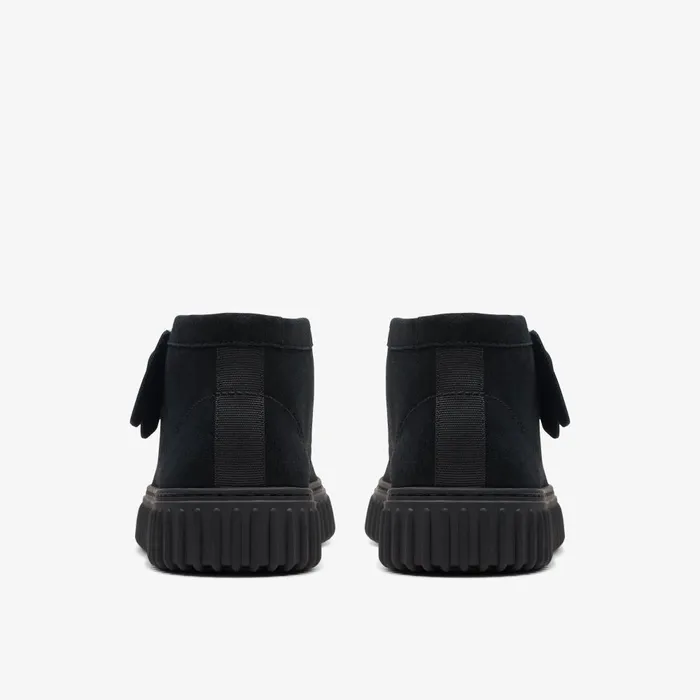 Torhill Hi Black Suede WomenMen Clarks Boots and Booties