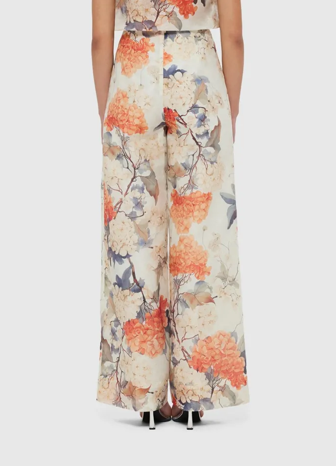 Two Piece Sets Women LEO LIN Luisa Pants 8211 Hydrangea Print In Vanilla