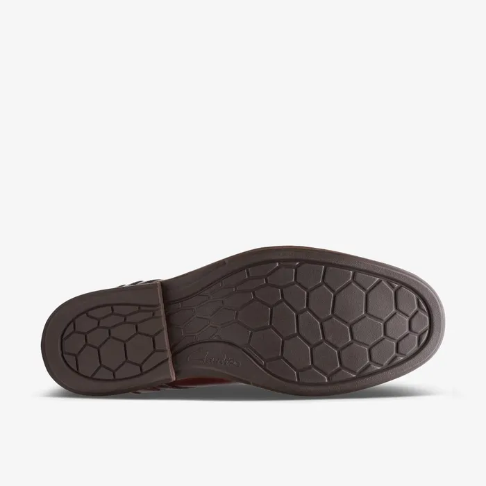 Un Hugh Lace Brown Leather Men Clarks Dress Shoes