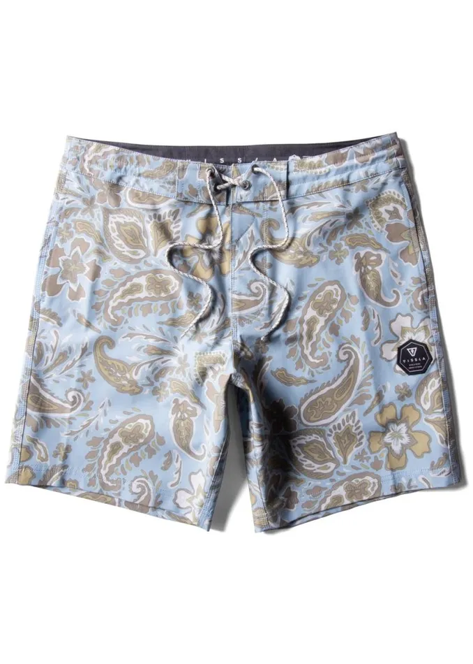 Vagabond 175quot Boardshort Stone Blue Men Vissla Boardshorts