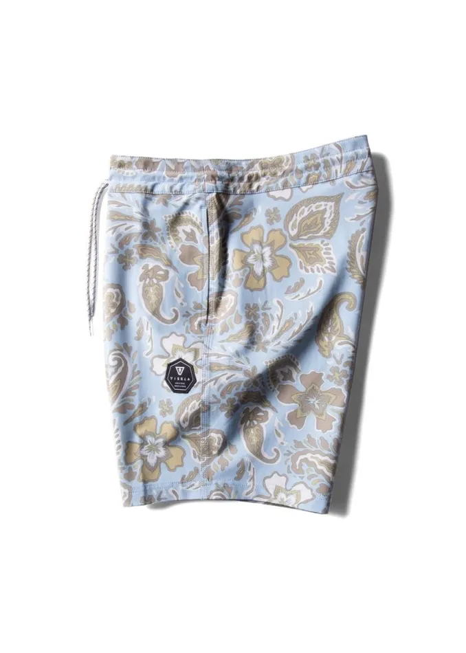 Vagabond 175quot Boardshort Stone Blue Men Vissla Boardshorts