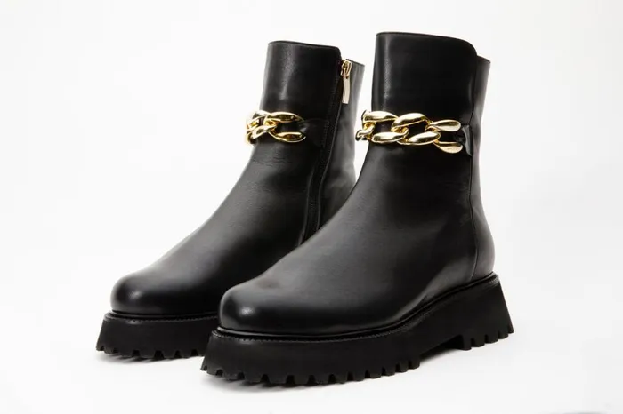 Vinci Leather Boots and Booties The Nassau Black Leather Ankle Boot 8211 Women