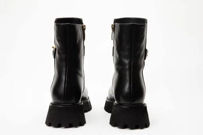 Vinci Leather Boots and Booties The Nassau Black Leather Ankle Boot 8211 Women