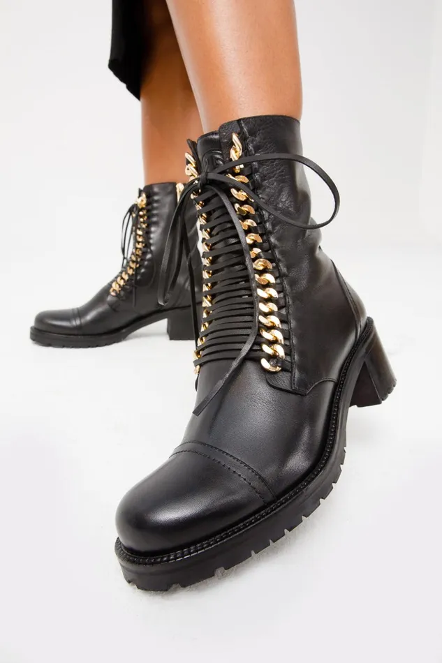 Vinci Leather Boots and Booties The Tuna Black Leather Mid Calf Boot 8211 Women