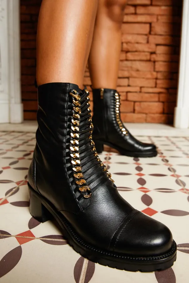 Vinci Leather Boots and Booties The Tuna Black Leather Mid Calf Boot 8211 Women