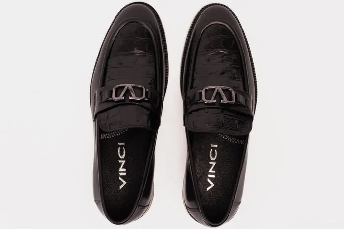 Vinci Leather Dress Shoes Amsterdam Black Bit Loafer Shoe 8211 Men