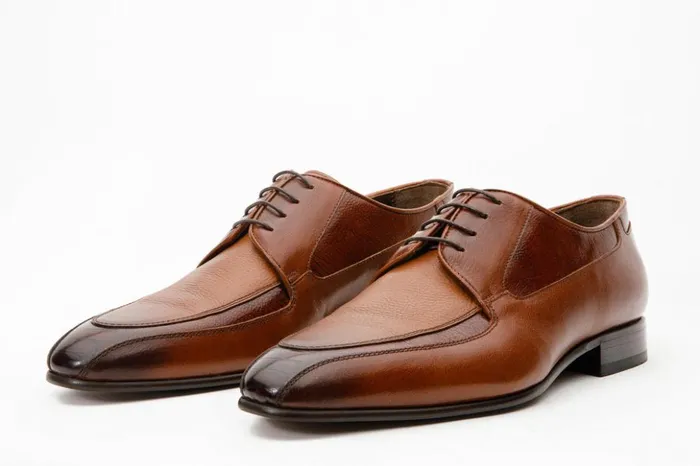 Vinci Leather Dress Shoes The Gardi Tan Leather Derby Shoe 8211 Men