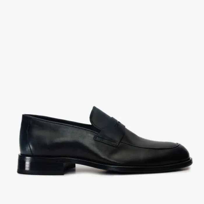 Vinci Leather Dress Shoes The Marinka Black Leather Shoe Penny Loafer Shoe 8211 Men