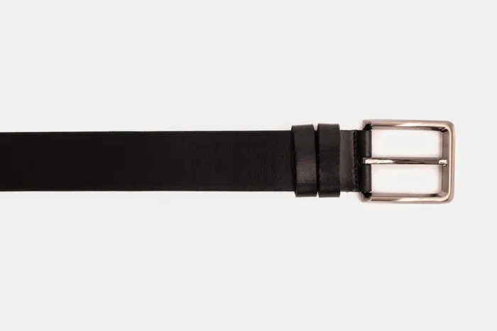 Vinci Leather Leather Belts The Mercury Black Calfskin Belt 8211 Men