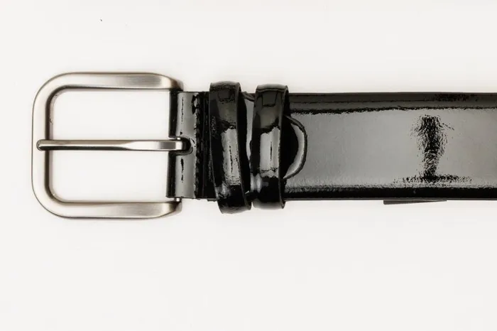 Vinci Leather Leather Belts The Royal Hand Craft Black Patent Leather Belt 8211 Men
