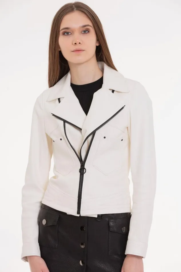 Vinci Leather Leather Jackets The Alomartes White Leather Jacket 8211 Women