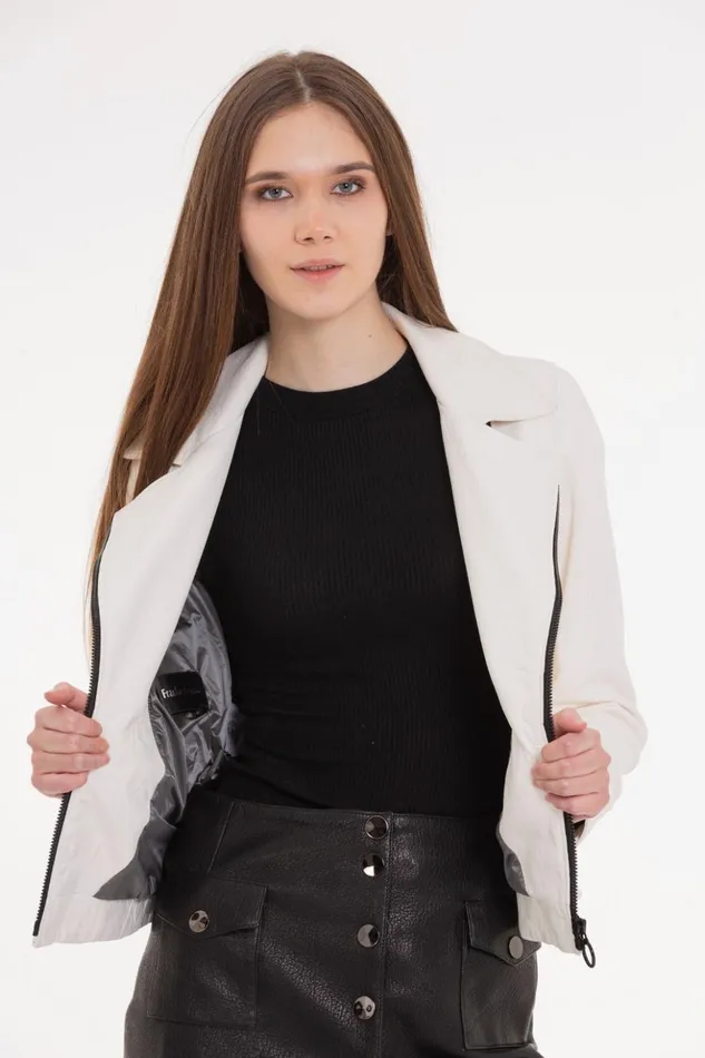 Vinci Leather Leather Jackets The Alomartes White Leather Jacket 8211 Women