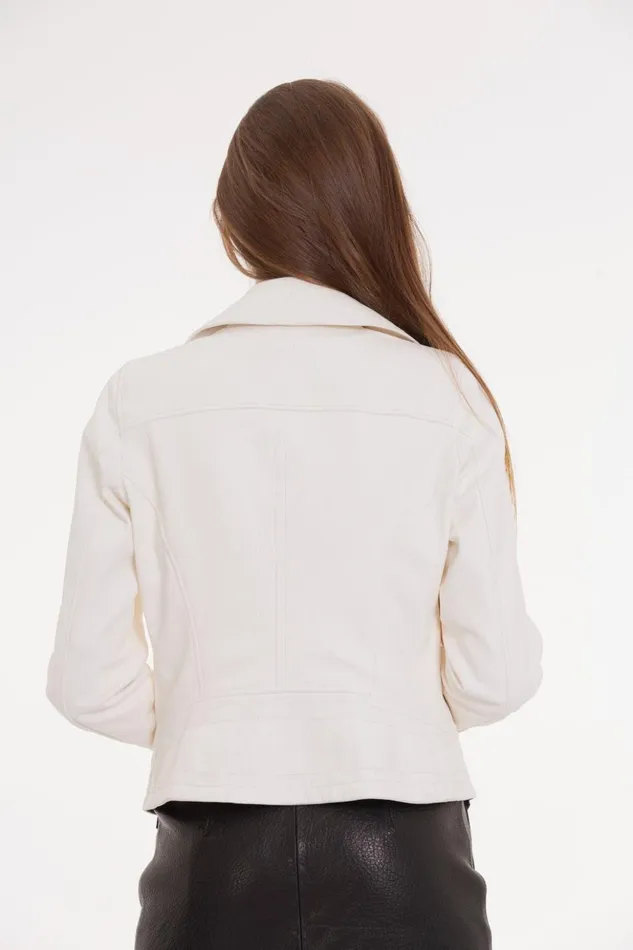 Vinci Leather Leather Jackets The Alomartes White Leather Jacket 8211 Women