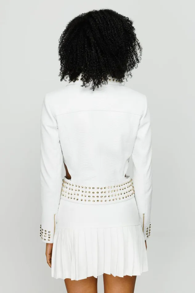 Vinci Leather Leather Jackets The Infanta White Leather Jacket 8211 Women