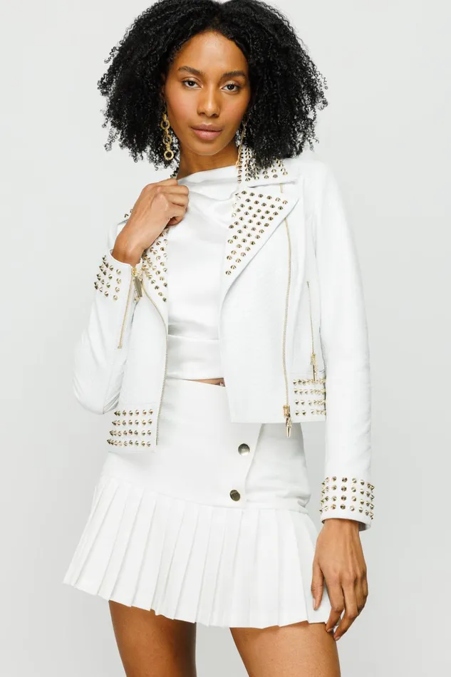 Vinci Leather Leather Jackets The Infanta White Leather Jacket 8211 Women