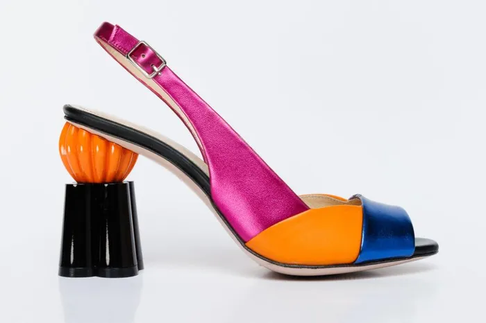 Vinci Leather Sandals The Rize Multicolor Pumpkin Heel Leather Sandal 8211 Women