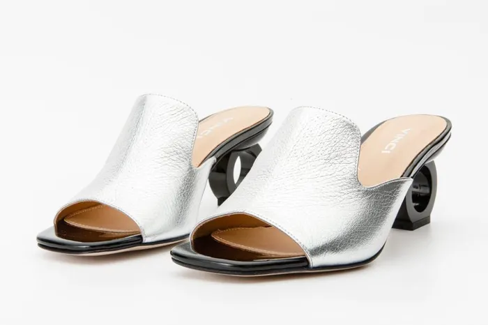 Vinci Leather Sandals The Tory Silver Leather Sandal 8211 Women