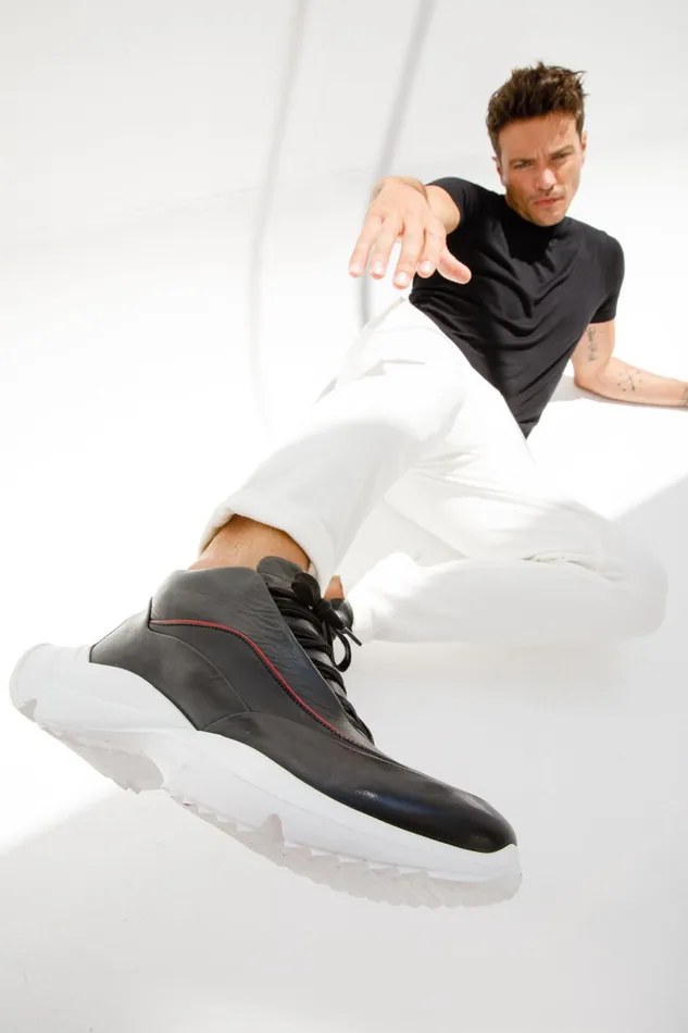 Vinci Leather Sneakers The Graton Black Leather Sneaker 8211 Men