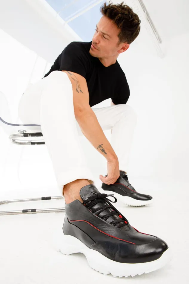 Vinci Leather Sneakers The Graton Black Leather Sneaker 8211 Men