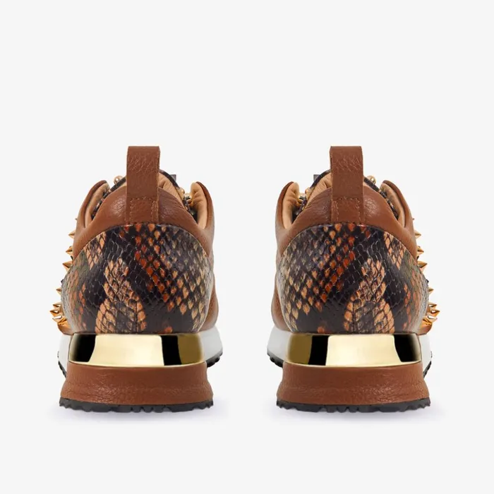 Vinci Leather Sneakers The Infanta Tan Spike Leather Sneaker Limited Edition 8211 Women