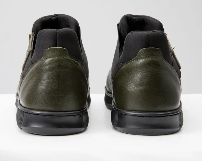 Vinci Leather Sneakers The Mumbai Green Leather Sneaker 8211 Men