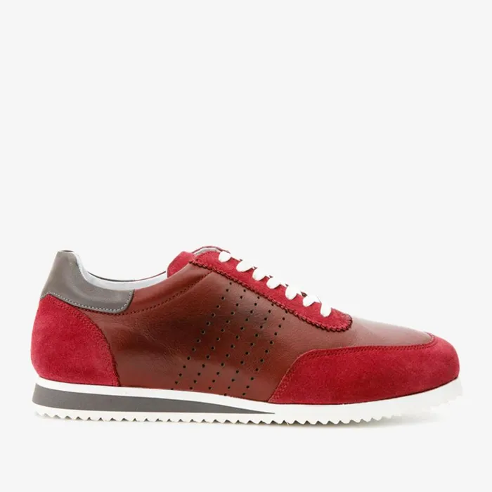 Vinci Leather Sneakers The Rotello Burgundy Leather Sneaker Final Sale 8211 Men