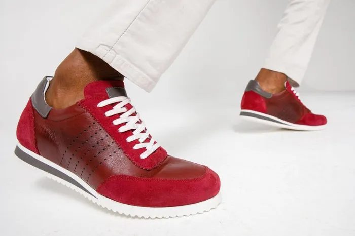 Vinci Leather Sneakers The Rotello Burgundy Leather Sneaker Final Sale 8211 Men