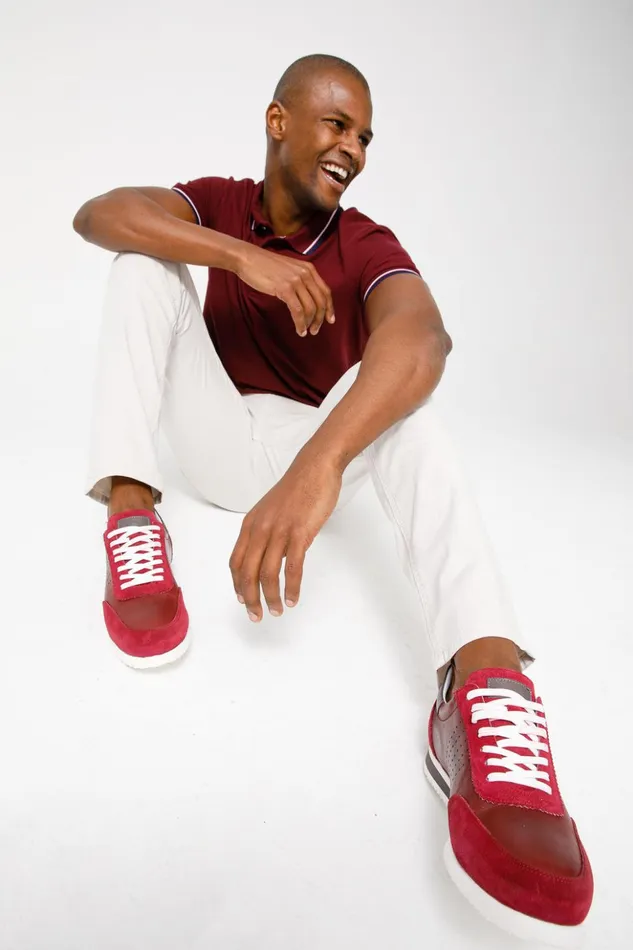 Vinci Leather Sneakers The Rotello Burgundy Leather Sneaker Final Sale 8211 Men