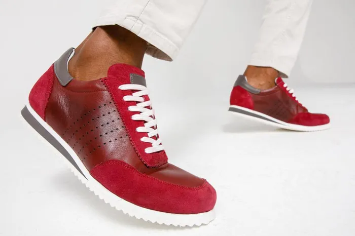 Vinci Leather Sneakers The Rotello Burgundy Leather Sneaker Final Sale 8211 Men