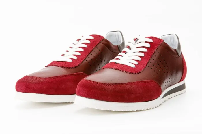 Vinci Leather Sneakers The Rotello Burgundy Leather Sneaker Final Sale 8211 Men