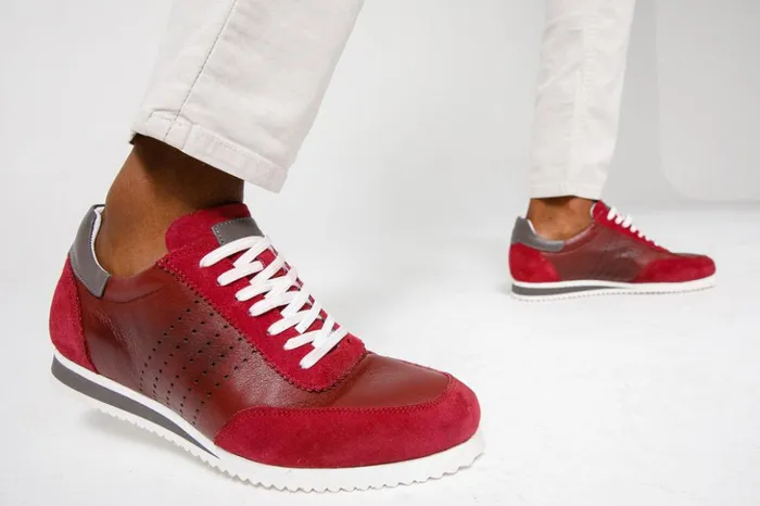 Vinci Leather Sneakers The Rotello Burgundy Leather Sneaker Final Sale 8211 Men