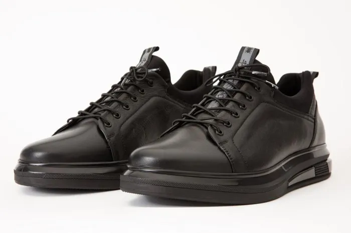 Vinci Leather Sneakers The Vilnius Black Leather Sneaker 8211 Men