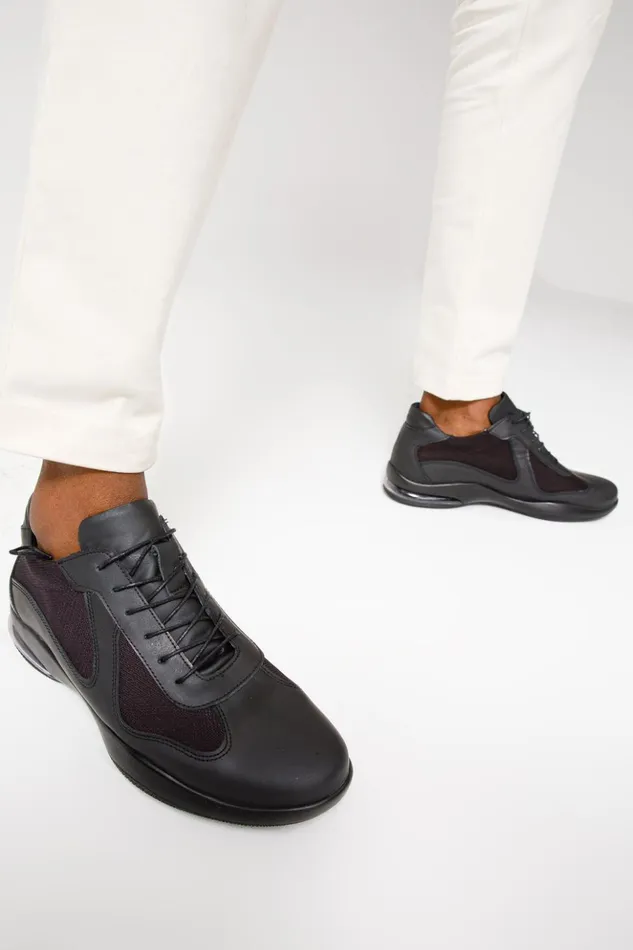 Vinci Leather Sneakers The Zona Black Leather Sneaker 8211 Men