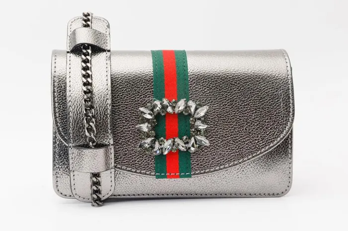 Vinci Leather Women Bags The Afega Silver Leather Hanbag 8211 Women