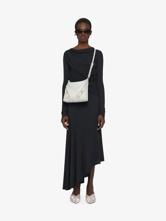 Voyou Crossbody Bag In Leather Ivory Women Givenchy Crossbody Bags