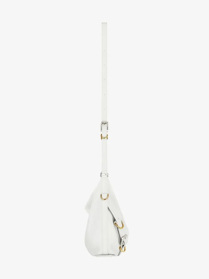Voyou Crossbody Bag In Leather Ivory Women Givenchy Crossbody Bags