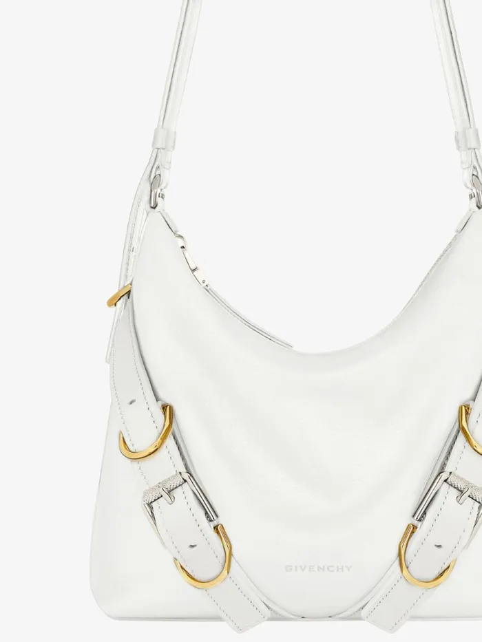 Voyou Crossbody Bag In Leather Ivory Women Givenchy Crossbody Bags