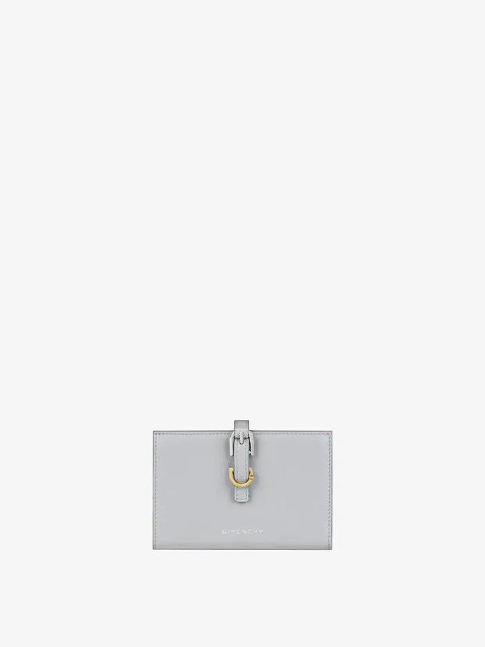 Voyou Wallet In Leather Light Grey Women Givenchy Wallets and Card Holders