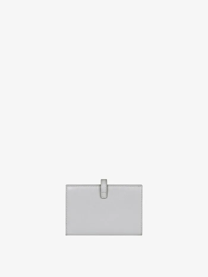 Voyou Wallet In Leather Light Grey Women Givenchy Wallets and Card Holders