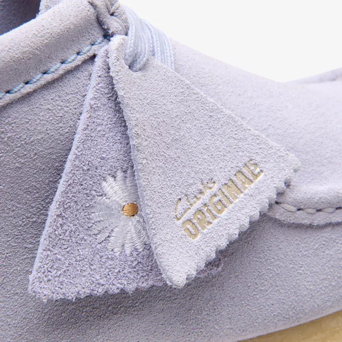Wallabee Boot Cloud Grey Suede Women Clarks Boots and Booties