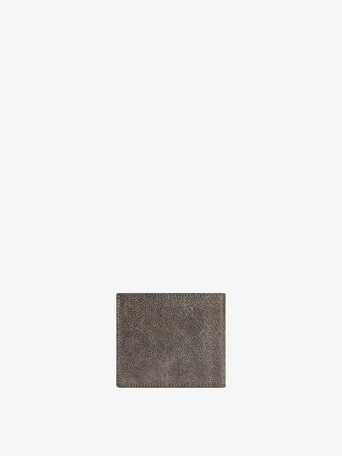 Wallet In Crackled Leather Blackgrey Men Givenchy Wallets and Card Holders