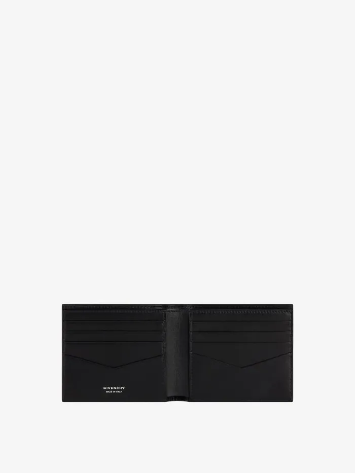 Wallet In Crackled Leather Blackgrey Men Givenchy Wallets and Card Holders