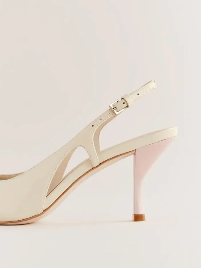 WeddingsShoes The Reformation Noreen Slingback Pump Almond Alabaster